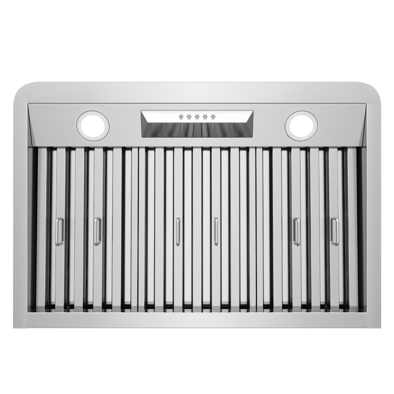 Load image into Gallery viewer, Cosmo 30 in. Ducted Under Cabinet Range Hood in Stainless Steel with Push Button Controls, LED Lighting and Permanent Filters