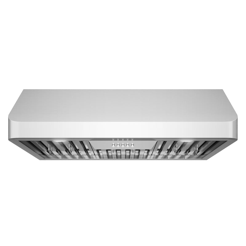 Load image into Gallery viewer, Cosmo 30 in. Ducted Under Cabinet Range Hood in Stainless Steel with Push Button Controls, LED Lighting and Permanent Filters