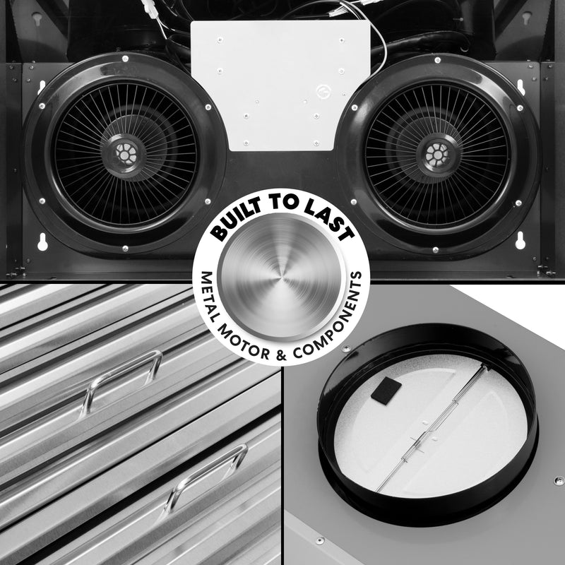 Load image into Gallery viewer, Cosmo 36 inch, Stainless Steel Ducted Under Cabinet Range Hood - COS-QS90