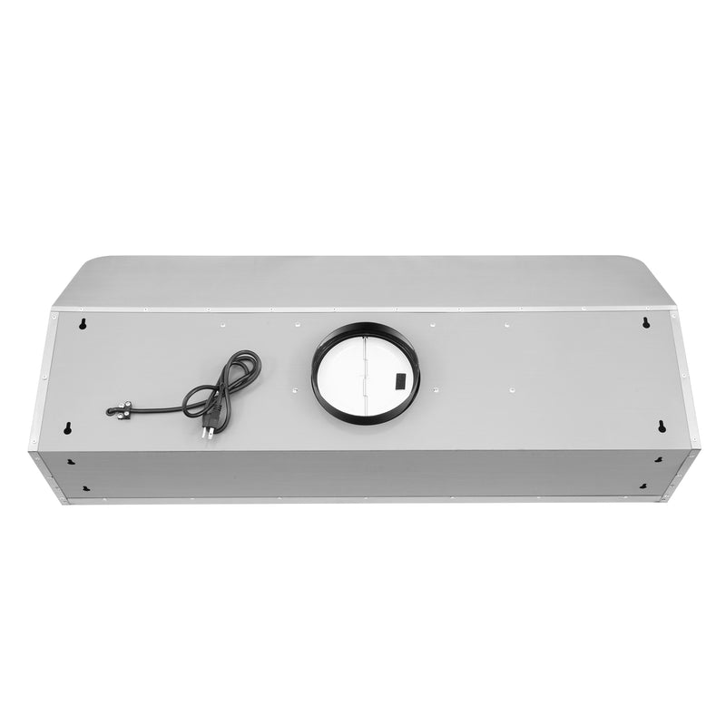 Load image into Gallery viewer, Cosmo 48 in. Ducted Under Cabinet Range Hood with Soft-Touch Controls, Permanent Filters, 4-Speed Fan, LED Lights in Stainless Steel