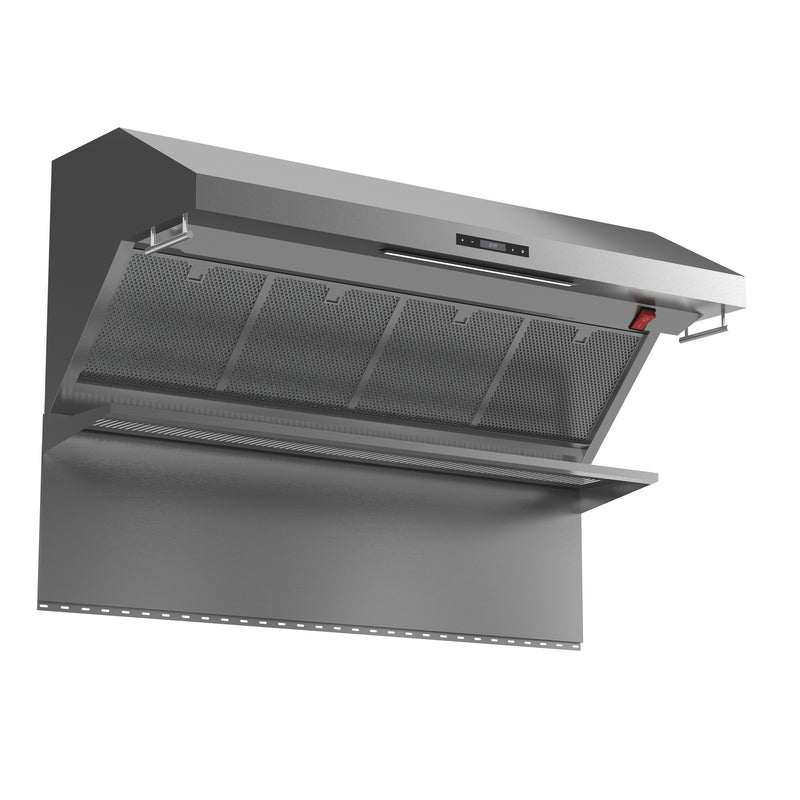 Load image into Gallery viewer, Forno Savona 48-Inch, Stainless Steel Wall Mount Range Hood with Hybrid Filters and Backsplash - FRHWM5029-48HB
