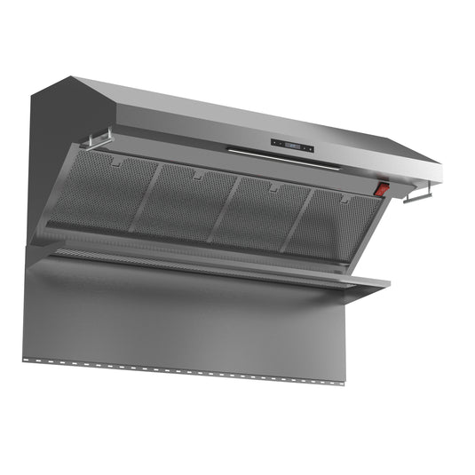 Forno Savona 48-Inch Wall Mount Range Hood, Hybrid Filters, Backsplash Included