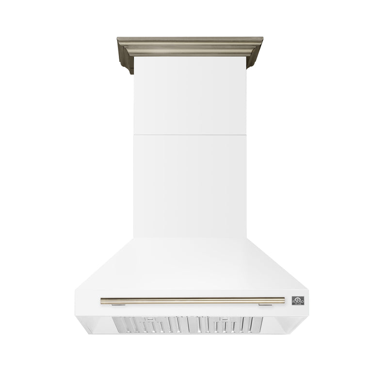 Load image into Gallery viewer, Forno Aria 36 Inch, White Wall-Mounted Range Hood - FRHWM5095-36WHT
