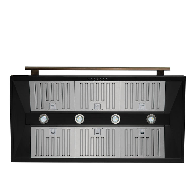 Load image into Gallery viewer, Forno Aria 48 Inch, Black Wall-Mounted Range Hood - FRHWM5095-48BLK