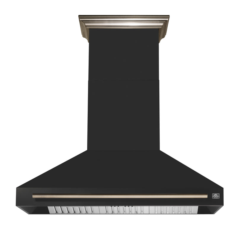 Load image into Gallery viewer, Forno Aria 48 Inch, Black Wall Mount Range Hood - FRHWM5095-48BLK