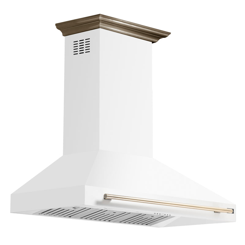 Load image into Gallery viewer, Forno Aria 48 Inch, White Wall-Mounted Range Hood - FRHWM5095-48WHT