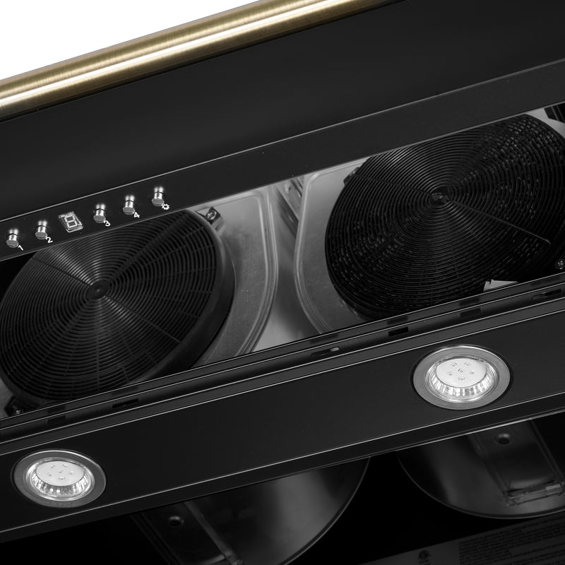 Load image into Gallery viewer, Forno Aria 60 Inch, Black Wall-Mounted Range Hood - FRHWM5095-60BLK