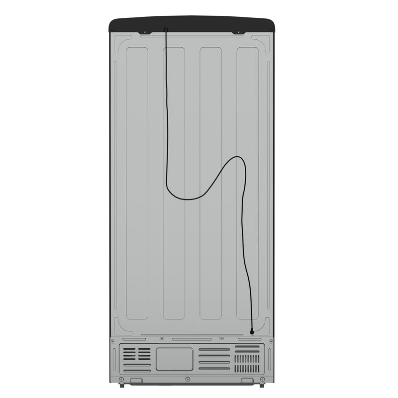 Load image into Gallery viewer, Forno Luigi 33-Inch French Door Refrigerator, 18 cu.ft, Black Finish, Antique Brass Handles, ENERGY STAR Certified