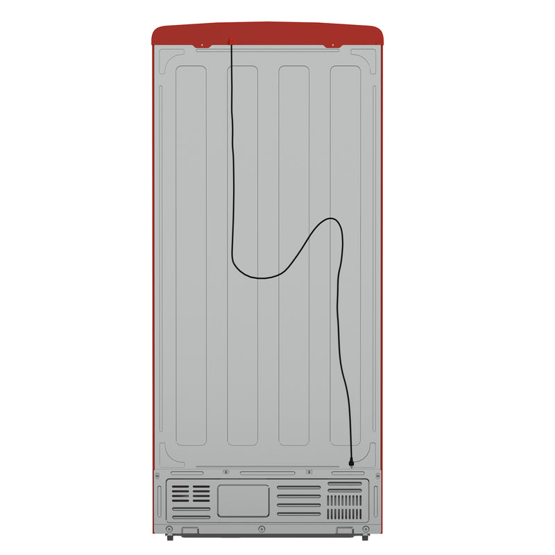 Load image into Gallery viewer, Forno Luigi 33-Inch French Door Refrigerator, 18 cu.ft, Red Finish, Handle-Free Design, ENERGY STAR Certified