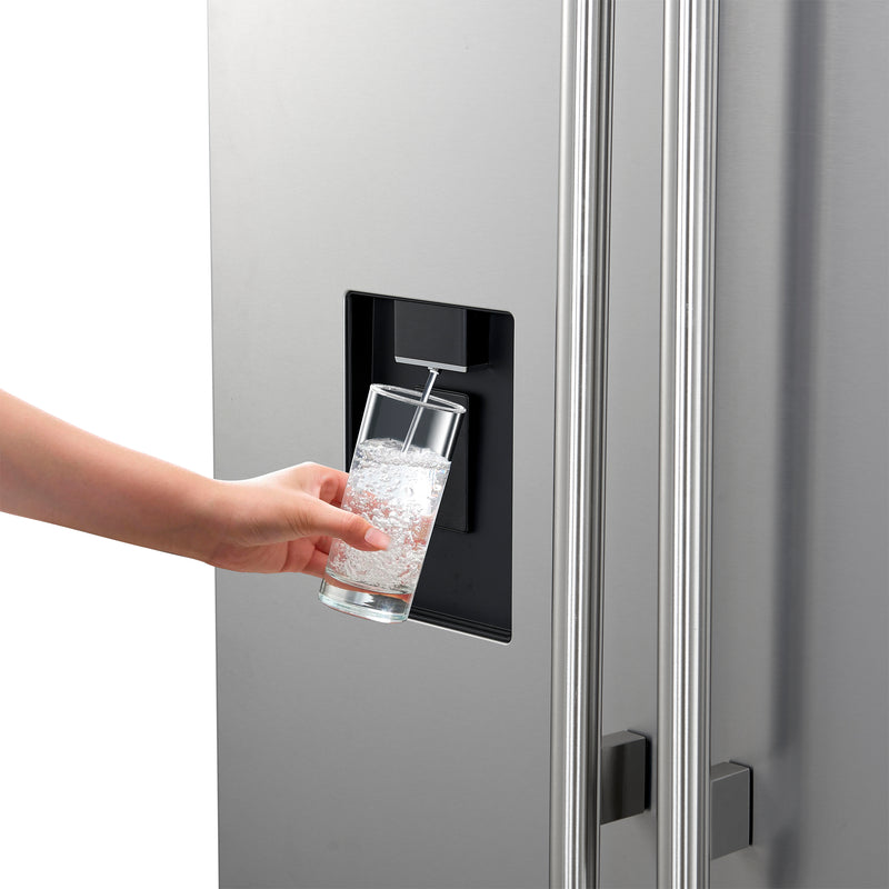 Load image into Gallery viewer, Forno Aosta 36-Inch, Stainless Steel French Door Refrigerator - FFFFD1866-36SB