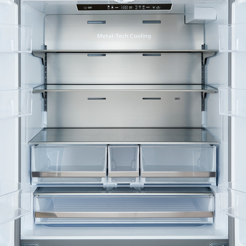 Load image into Gallery viewer, Forno Aosta 36-Inch, Stainless Steel French Door Refrigerator - FFFFD1866-36SB