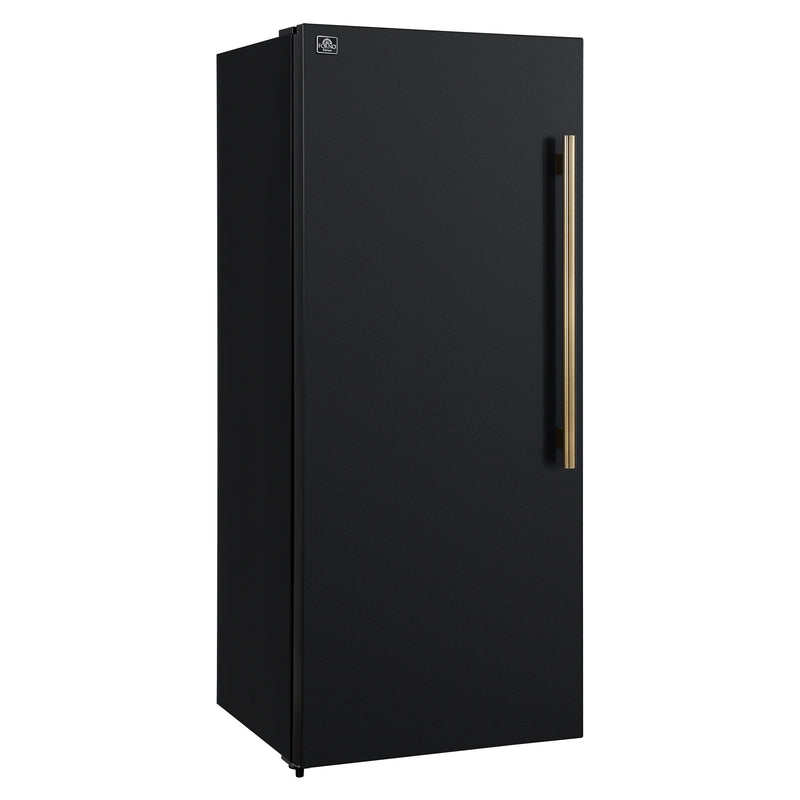 Load image into Gallery viewer, Forno Maderno 28-Inch, Black Convertible Upright Freezer/Refrigerator with Left Swing - FFFFD1722-28BLK-LS