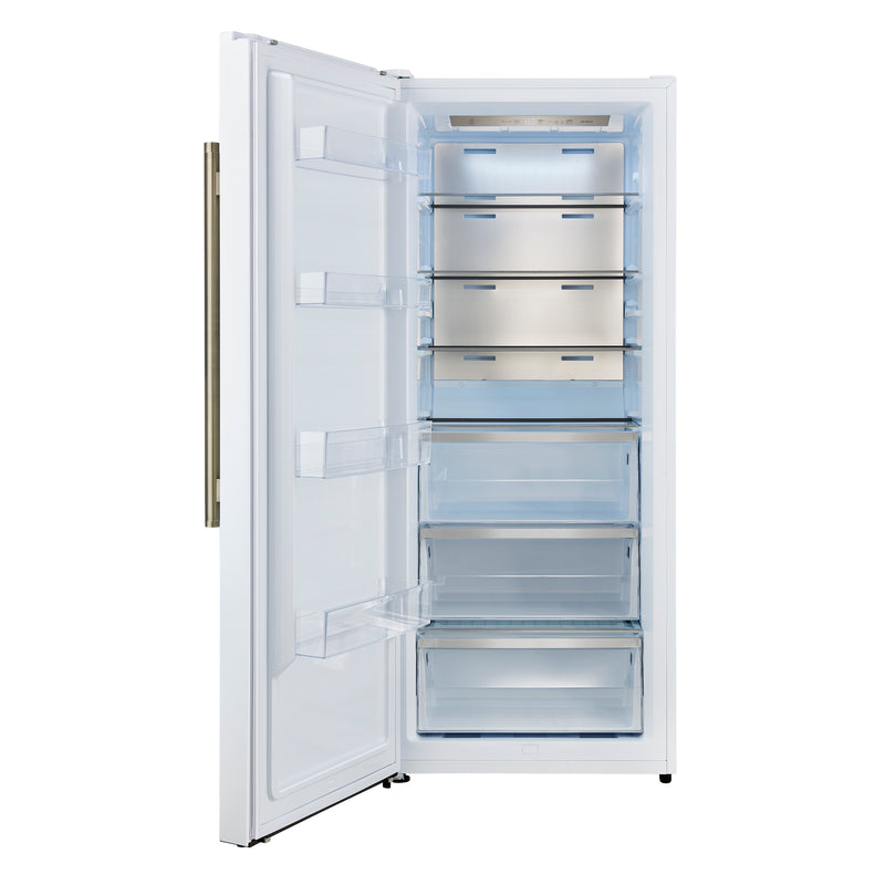 Load image into Gallery viewer, Forno Maderno 28-Inch, White Convertible Upright Freezer/Refrigerator with Left Swing - FFFFD1722-28WHT-LS