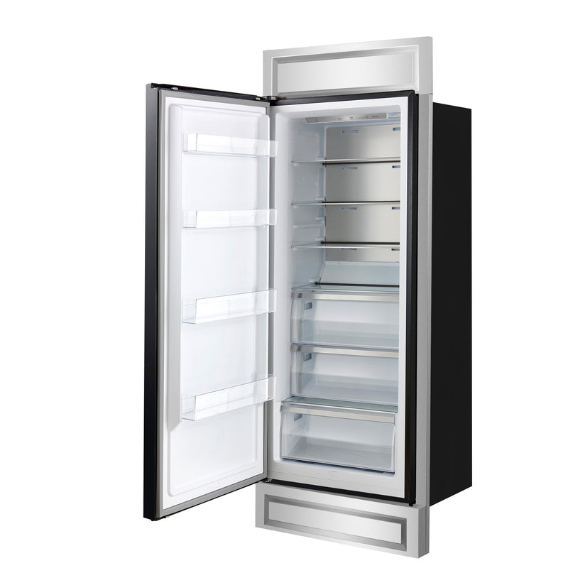 Load image into Gallery viewer, Forno Maderno 28-Inch, Black Built-In Convertible Refrigerator, Left Swing - FFFFD1722-32LMG-BLK