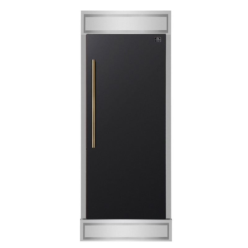 Load image into Gallery viewer, Forno Maderno 28-Inch, Black Built-In Convertible Refrigerator with Right Swing - FFFFD1722-32RMG-BLK