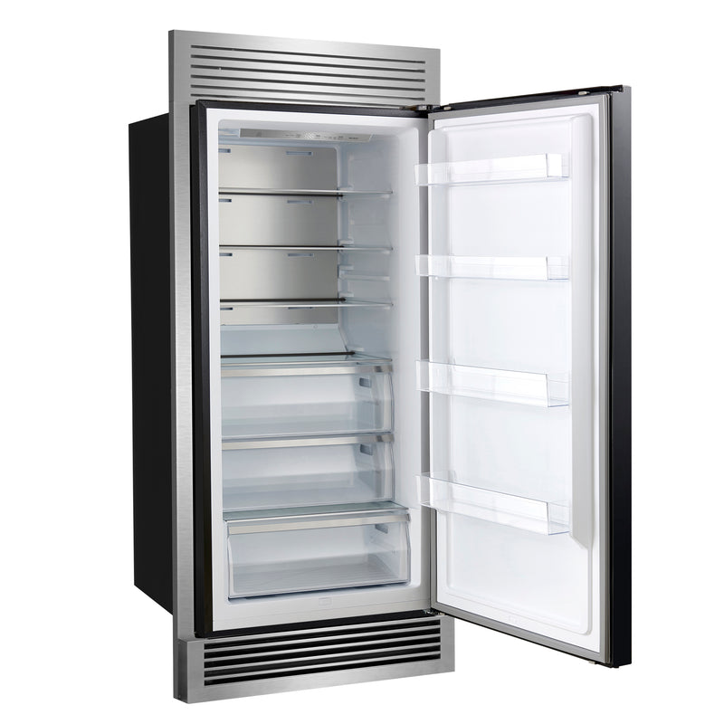 Load image into Gallery viewer, Forno Maderno 28-Inch, Black Built-In Convertible Refrigerator, Right Swing - FFFFD1722-32RSG-BLK