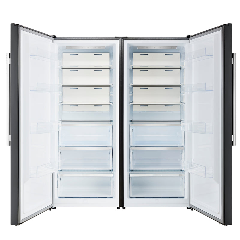 Load image into Gallery viewer, Forno Maderno 2-28-Inch, Black Wide Convertible Refrigerator/Freezer - FFFFD1722-60SG-BLK