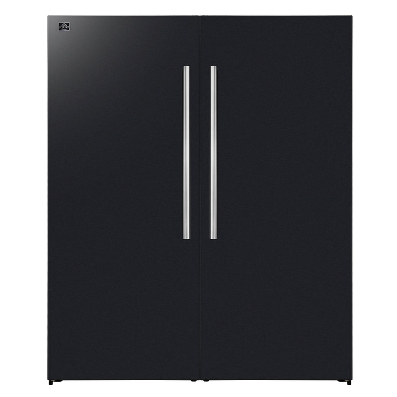 Load image into Gallery viewer, Forno Maderno 2-28-Inch, Black Wide Convertible Refrigerator/Freezer - FFFFD1722-60MG-BLK