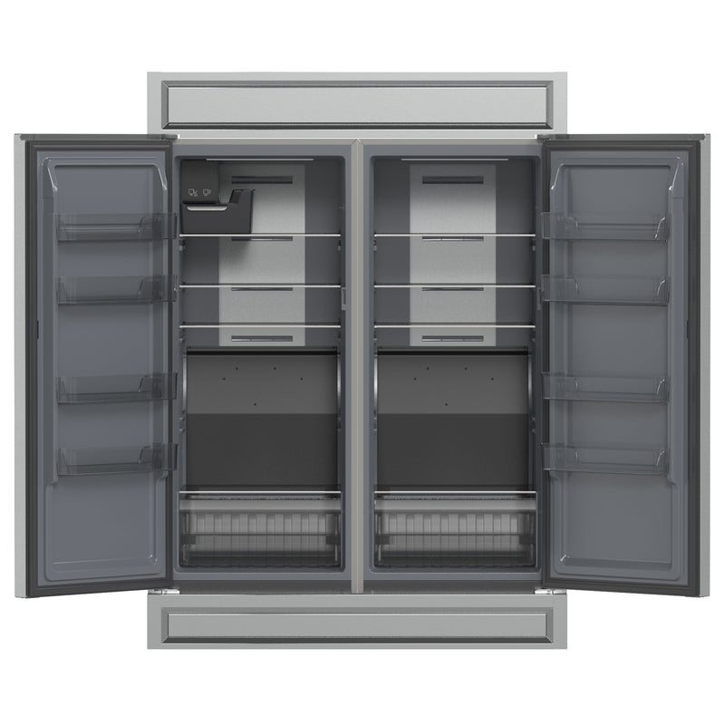 Load image into Gallery viewer, Forno Fortezza 60 Inch, Stainless Steel Convertible Refrigerator/Freezer - FFFFD1738-60MG
