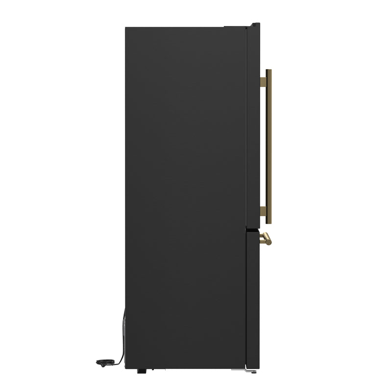 Load image into Gallery viewer, Forno Milano Espresso 31-Inch, Black Bottom Freezer Refrigerator - FFFFD1785-31BLK