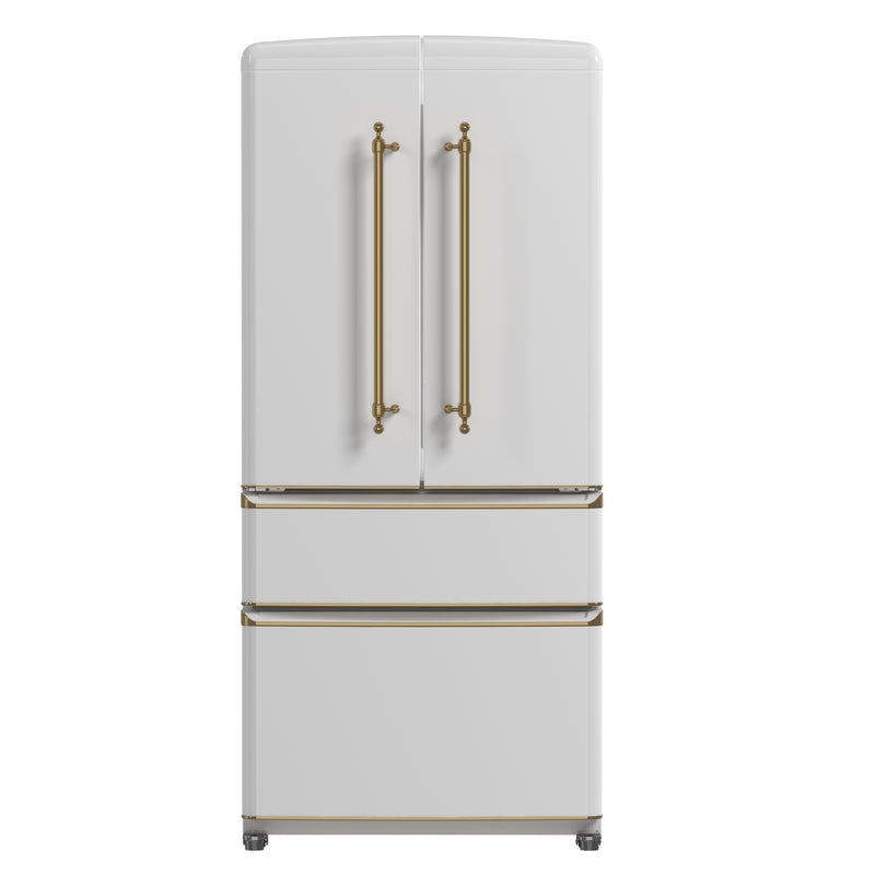 Load image into Gallery viewer, Forno Luigi 33-Inch, White French Door Refrigerator - FFFFD1791-33WHT