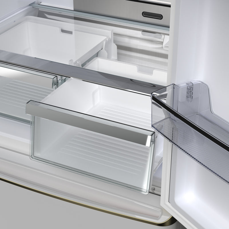 Load image into Gallery viewer, Forno Luigi 33-Inch, White French Door Refrigerator - FFFFD1791-33WHT