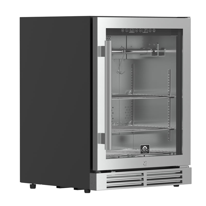 Load image into Gallery viewer, Forno Asciutto 24-Inch Dry Aging Cabinet, Stainless Steel 304, 4.41 cu.ft, LED Lighting, Adjustable Shelves
