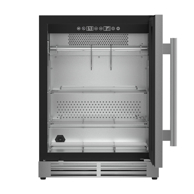 Load image into Gallery viewer, Forno Asciutto 24-Inch Dry Aging Cabinet, Stainless Steel 304, 4.41 cu.ft, LED Lighting, Adjustable Shelves