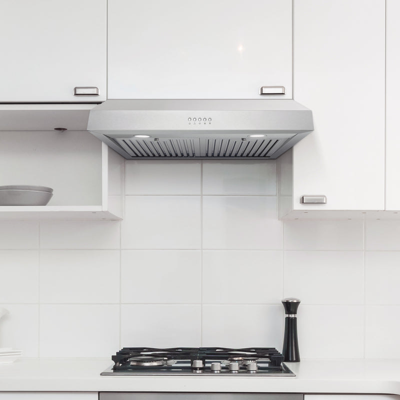 Load image into Gallery viewer, Cosmo 30 in. Ducted Under Cabinet Range Hood in Stainless Steel with LED Lighting and Permanent Filters