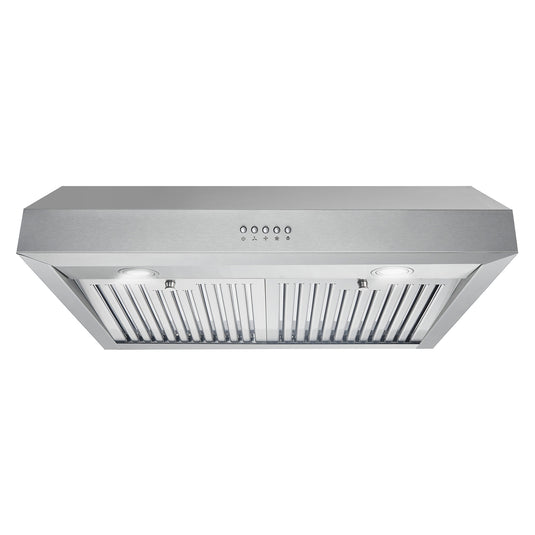 Cosmo 30 in. Ducted Under Cabinet Range Hood in Stainless Steel with LED Lighting and Permanent Filters