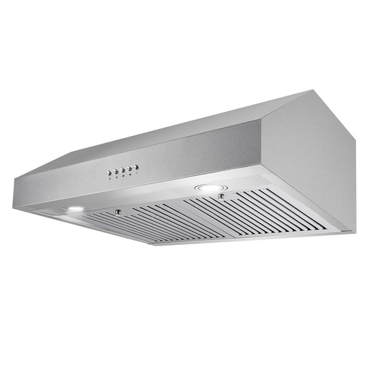 Cosmo 30 in. Ducted Under Cabinet Range Hood in Stainless Steel with LED Lighting and Permanent Filters