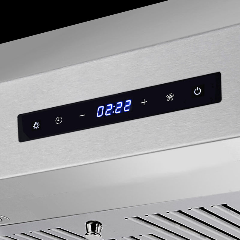 Load image into Gallery viewer, Cosmo UMC30 Under Cabinet Stainless Steel Range Hood with LED Light, 380 CFM, Permanent Filter, Convertible from Ducted to Ductless (Kit Not Included), 30 in., Stainless Steel