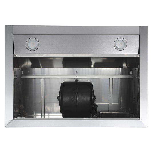 Cosmo UMC30 Under Cabinet Stainless Steel Range Hood with LED Light, 380 CFM, Permanent Filter, Convertible from Ducted to Ductless (Kit Not Included), 30 in., Stainless Steel