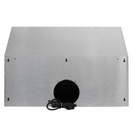 Cosmo UMC30 Under Cabinet Stainless Steel Range Hood with LED Light, 380 CFM, Permanent Filter, Convertible from Ducted to Ductless (Kit Not Included), 30 in., Stainless Steel