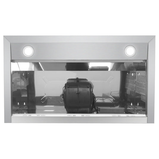 Cosmo 36 in. Under Cabinet Range Hood with Digital Touch Controls, 3-Speed Fan, LED Lights and Permanent Filters in Stainless Steel