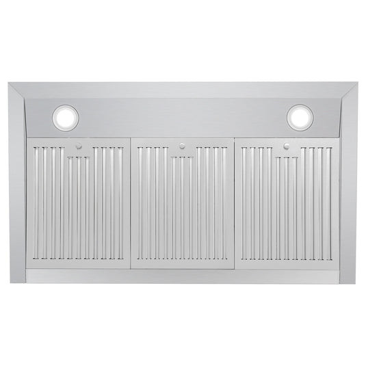 Cosmo 36 in. Under Cabinet Range Hood with Digital Touch Controls, 3-Speed Fan, LED Lights and Permanent Filters in Stainless Steel