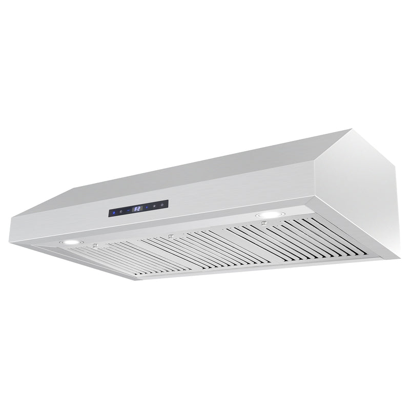 Load image into Gallery viewer, Cosmo 36 in. Under Cabinet Range Hood with Digital Touch Controls, 3-Speed Fan, LED Lights and Permanent Filters in Stainless Steel