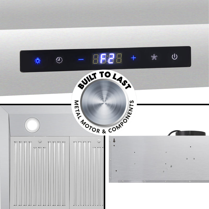 Load image into Gallery viewer, Cosmo 36 in. Under Cabinet Range Hood with Digital Touch Controls, 3-Speed Fan, LED Lights and Permanent Filters in Stainless Steel