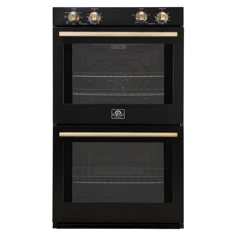 Load image into Gallery viewer, Forno Vomero 30-Inch, Black Double Wall Oven - FBOEL1324-30BLK