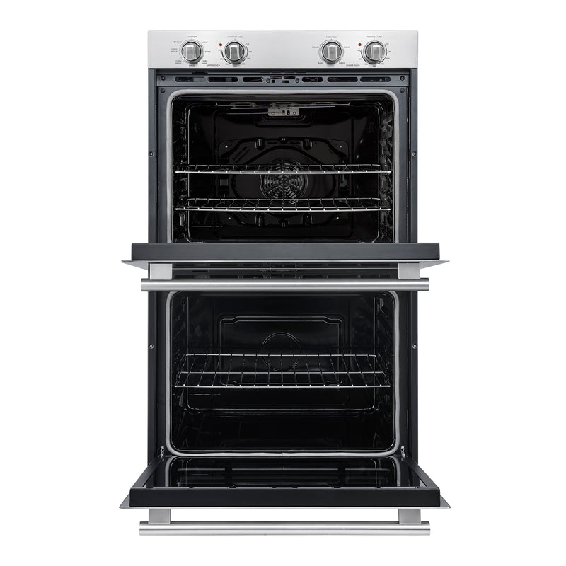 Load image into Gallery viewer, Forno Vomero 30-Inch Double Wall Oven, Stainless Steel, 10 cu.ft Total Capacity, 7100W Convection, Mechanical Controls, Self-Cleaning Function
