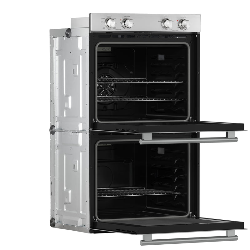 Load image into Gallery viewer, Forno Vomero 30-Inch Double Wall Oven, Stainless Steel, 10 cu.ft Total Capacity, 7100W Convection, Mechanical Controls, Self-Cleaning Function