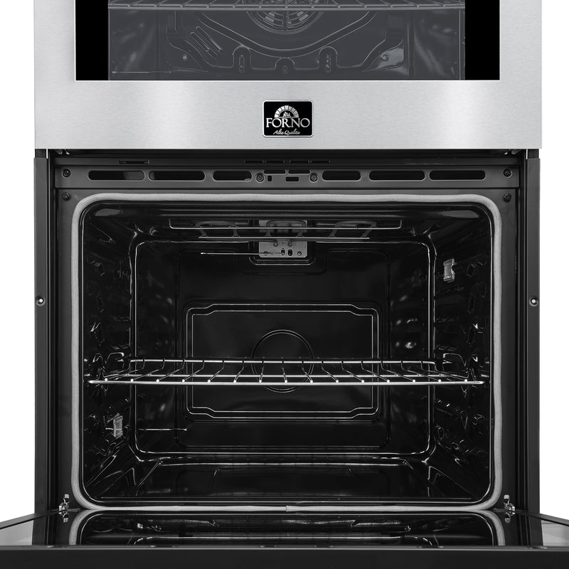 Load image into Gallery viewer, Forno Vomero 30-Inch Double Wall Oven, Stainless Steel, 10 cu.ft Total Capacity, 7100W Convection, Mechanical Controls, Self-Cleaning Function