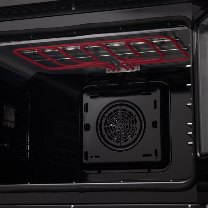 Load image into Gallery viewer, Forno Asti 30-Inch, Black French Door Electric Wall Oven with Air Fryer - FBOEL1333-30BLK