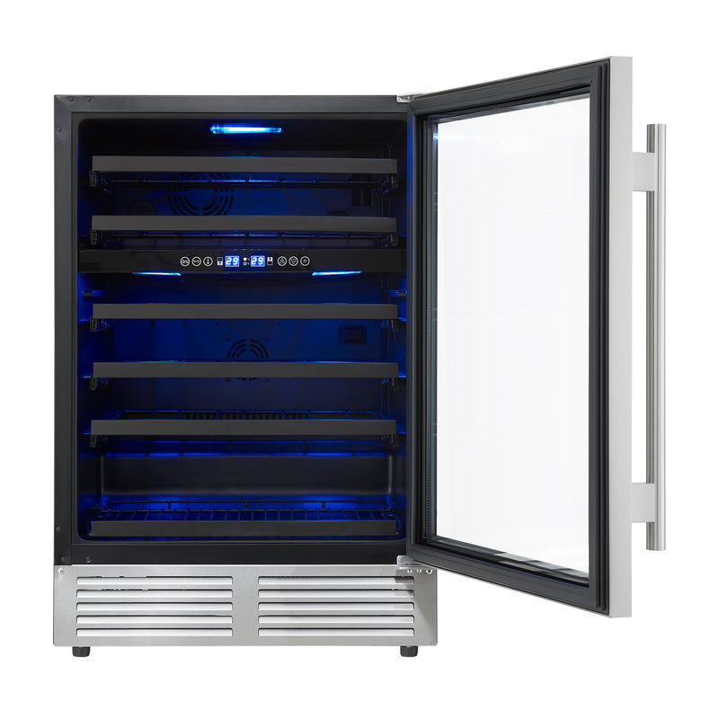 Load image into Gallery viewer, Forno Bacchino 24 Inch, Stainless Steel Wine Cooler, Stainless Steel, 51 Bottle Capacity - FWCDR6634-24S