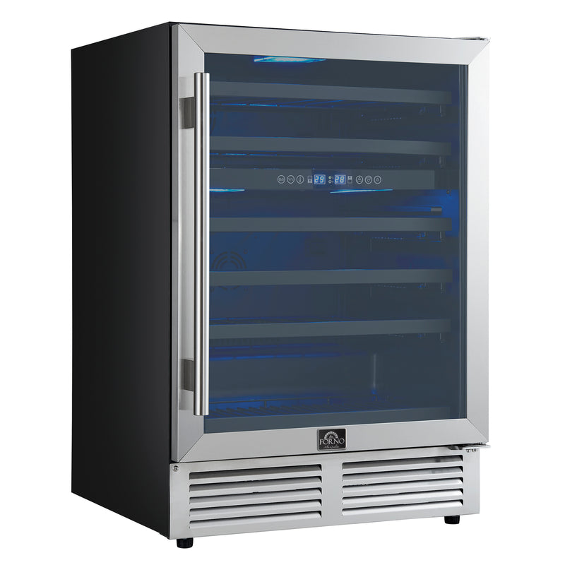 Load image into Gallery viewer, Forno Bacchino 24 Inch, Stainless Steel Wine Cooler, Stainless Steel, 51 Bottle Capacity - FWCDR6634-24S