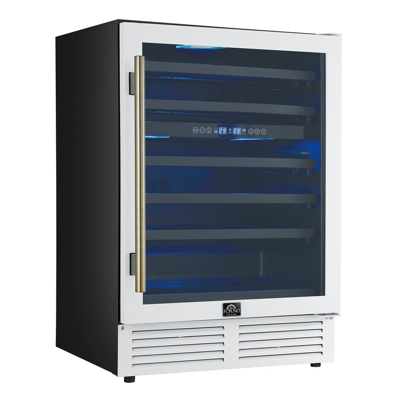 Load image into Gallery viewer, Forno Bacchino-24 Inch, White Wine Cooler, 51 Bottle Capacity - FWCDR6634-24WHT
