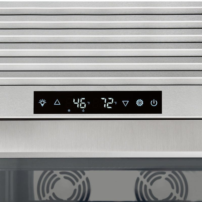 Load image into Gallery viewer, FORNO Abruzzo 48-Inch Dual Zones Wine Cellar, 102 Bottles, 24 cu. ft., Green Acrylic Holders & Black Shelves