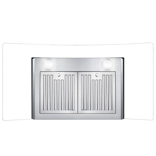 Cosmo 36 in. Ducted Wall Mount Range Hood in Stainless Steel with Touch Controls, LED Lighting and Permanent Filters