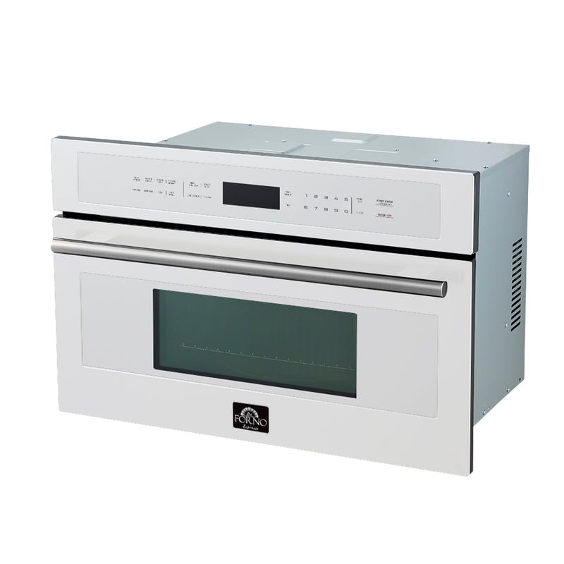 Load image into Gallery viewer, Forno Oliena Espresso 30 Inch, White Compact Oven & Microwave - FMWDR3093-30WHT