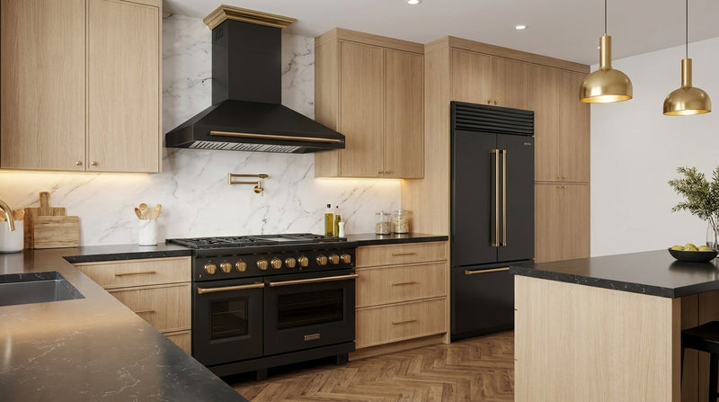 Load image into Gallery viewer, Forno Aria 48 Inch, Black Wall Mount Range Hood - FRHWM5095-48BLK